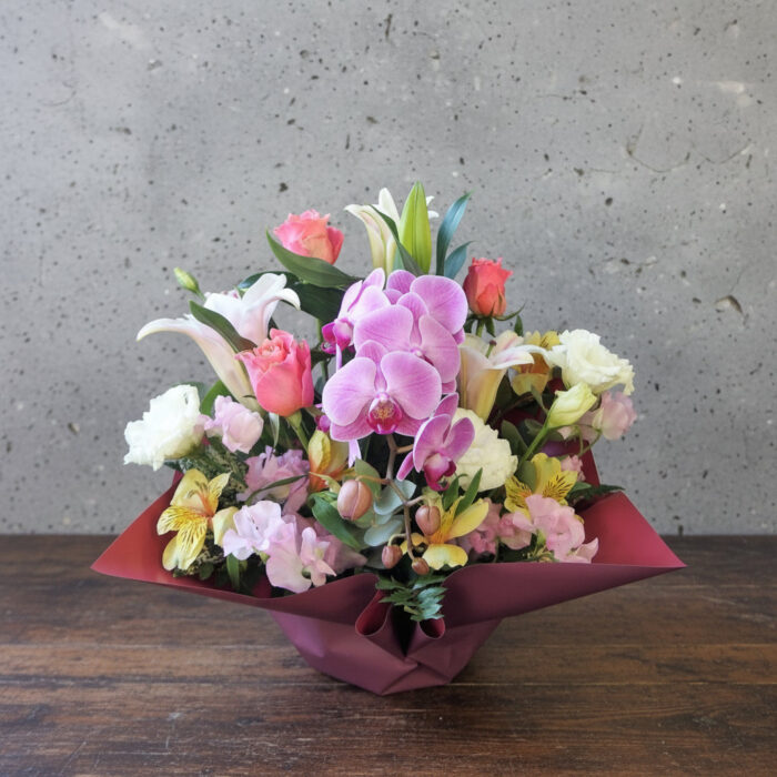 上品なお花をセンターに