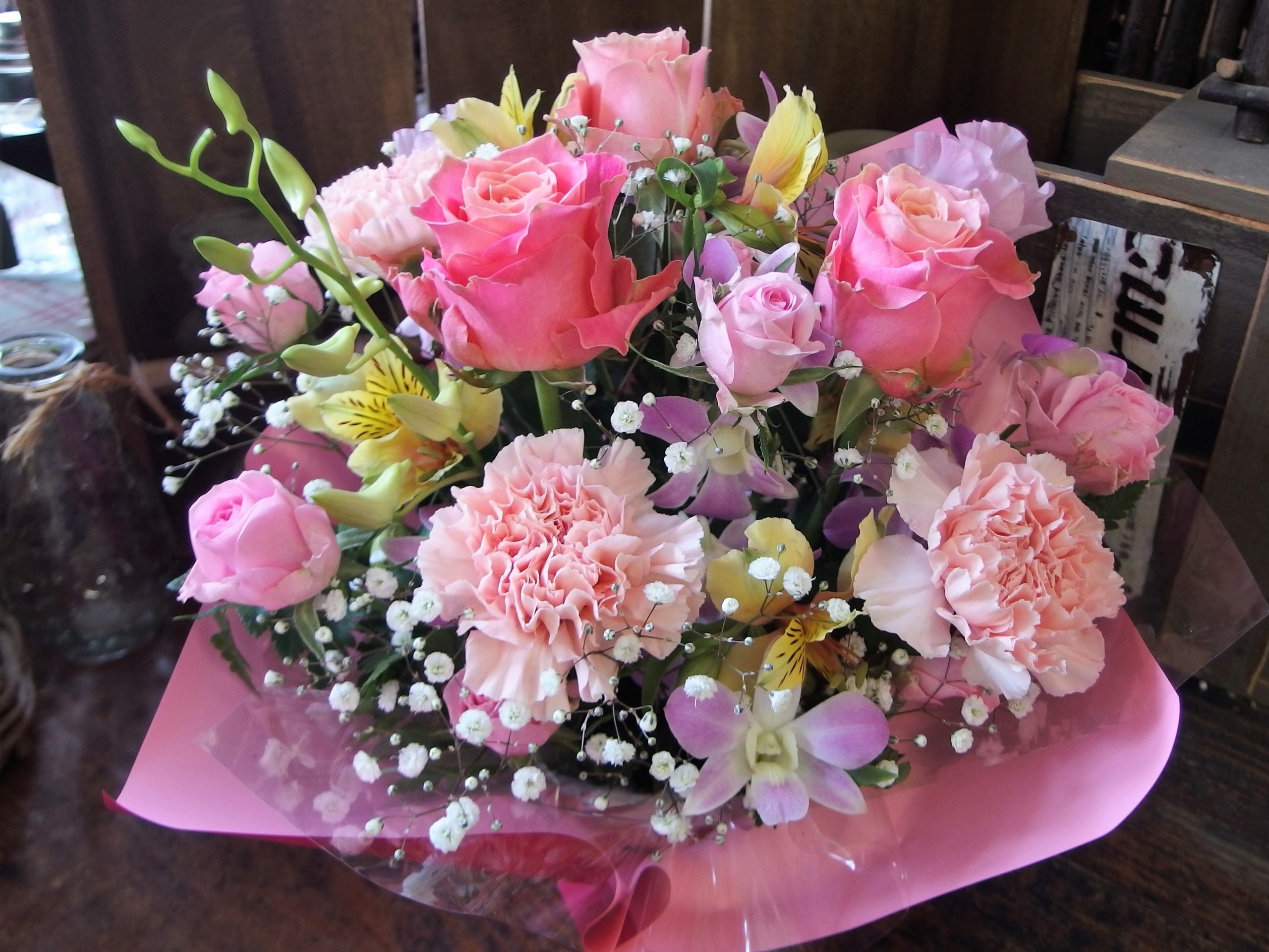 ピンクの花畑 花工房パルテール 公式 北上市のフラワーショップ ピンクの花畑 花工房パルテール 公式 北上市のフラワーショップ